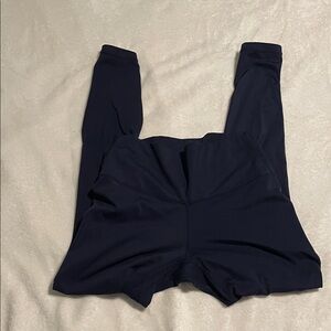 Blue High-Waisted Leggings